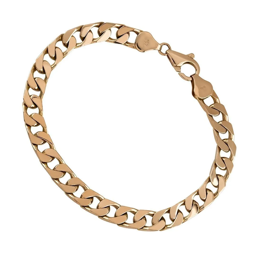 10k Yellow Gold Cuban Bracelet 9mm