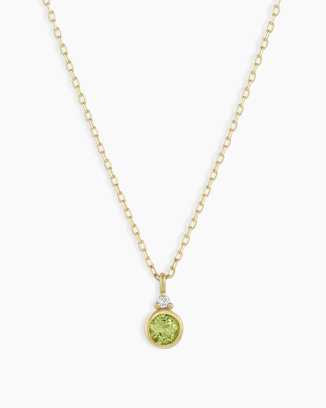 14k Gold Birthstone Necklace