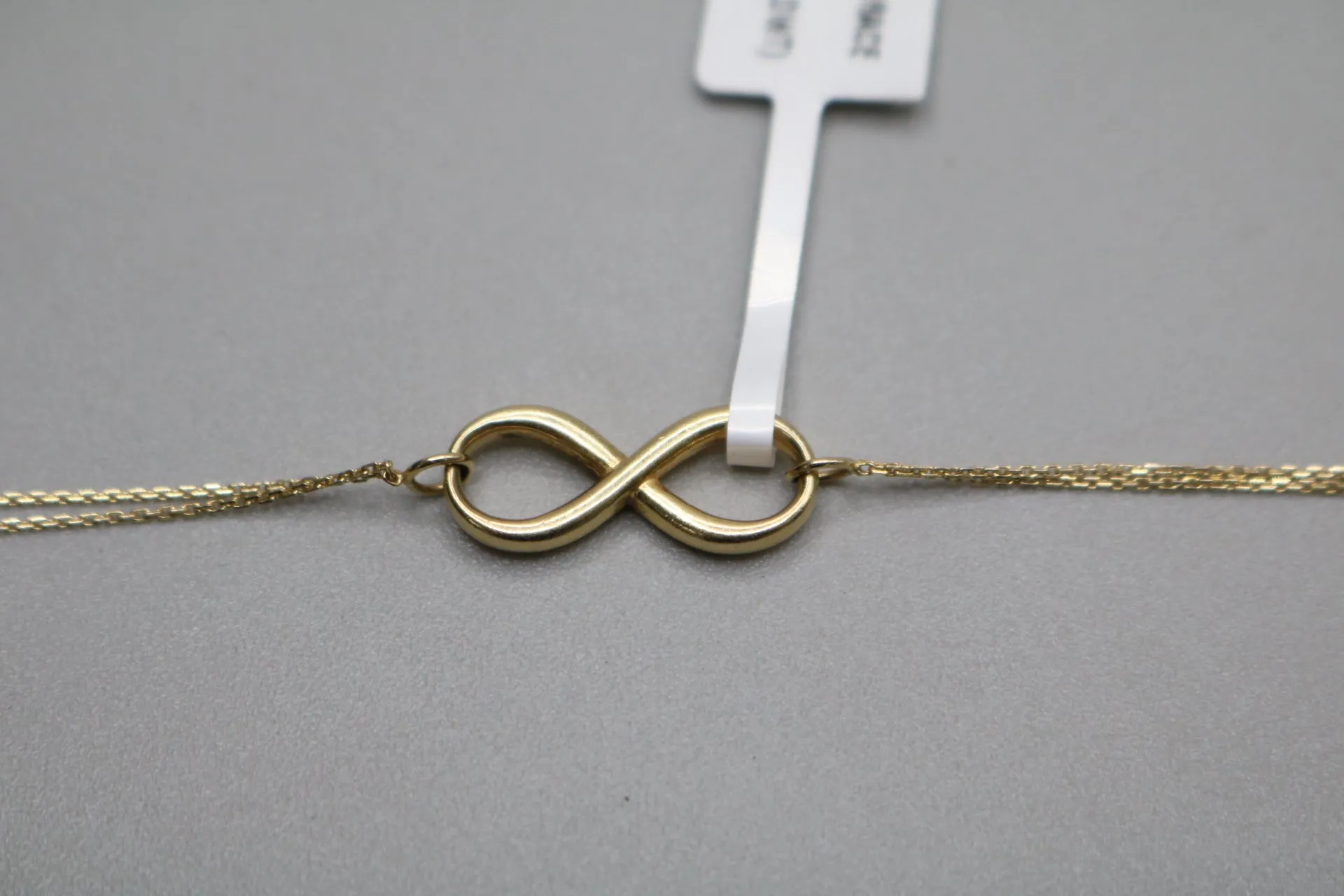 14K Yellow Gold Infinity Design Bracelet (7 Inches)