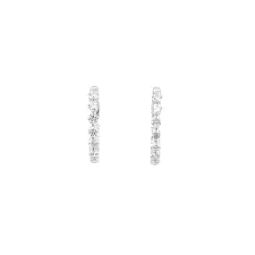 14KW Diamond Hoop Earrings