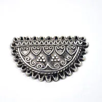 1.82x1.12in(47x29mm) Antiqued Silver Persian Ornamental ea