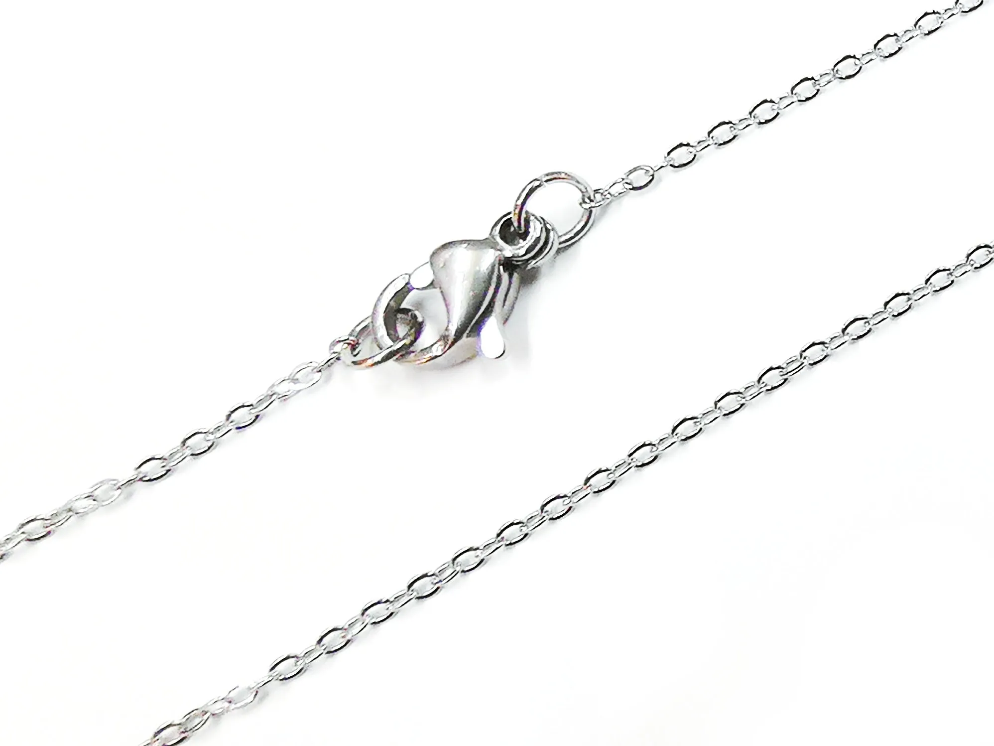 18" Stainless Steel Necklace, 1.2mm Flat Cable Chain | 18" 不鏽鋼項鏈 1.2mm十字扁鏈