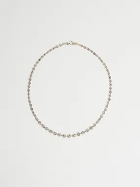 4052 Necklace in 14k White Gold with 25 White Diamonds