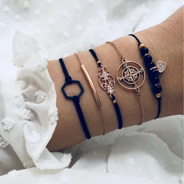 5 Pieces Bracelet Set