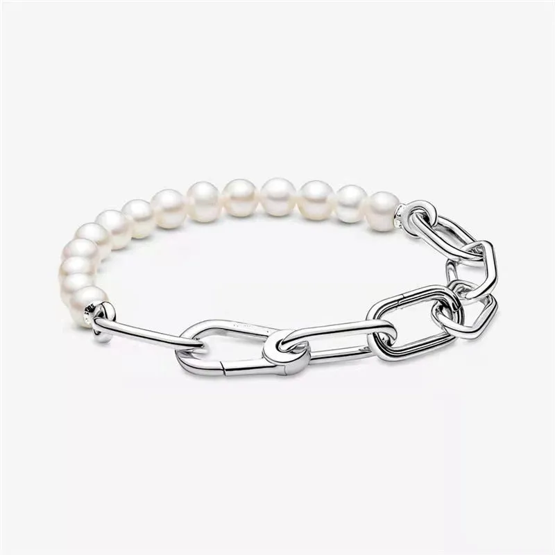 925 Silver Pearl Silver Bracelet