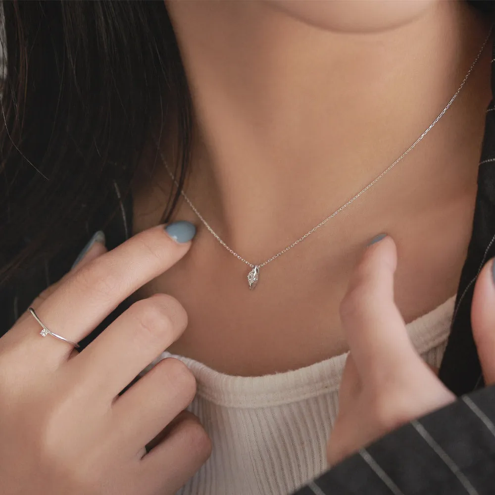 925 Silver Royal Blue Moonstone Short Necklace