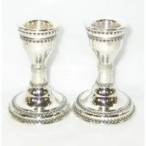 925 Sterling Silver Candlesticks 2.5" Made in Israel