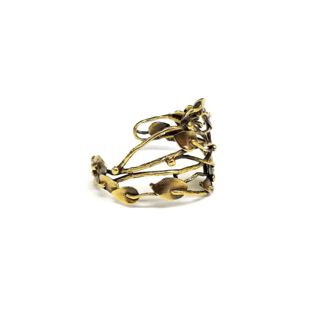 Abstract Filigree Bangle Bracelet