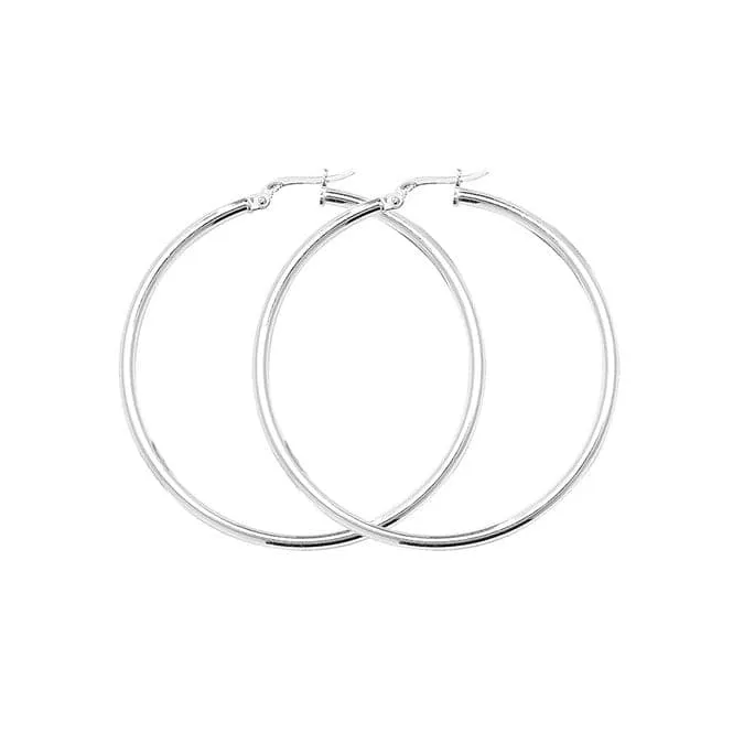 Acotis Silver Hoop Earrings G5281