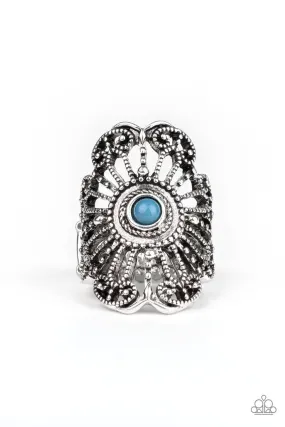 Adrift Blue Paparazzi Ring