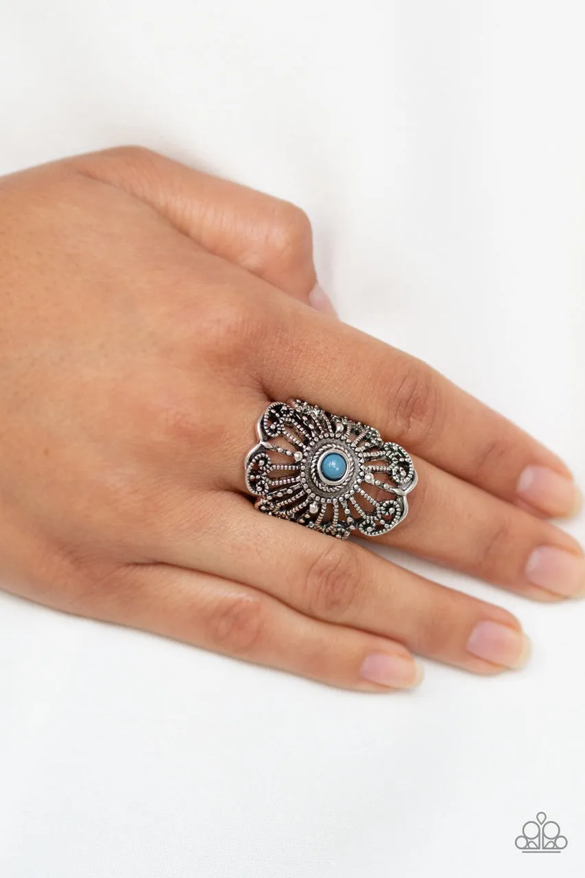 Adrift Blue Paparazzi Ring