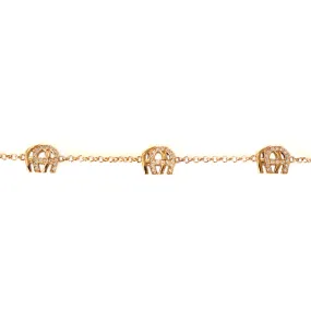 Aigner Bracelet Rose Gold Plated