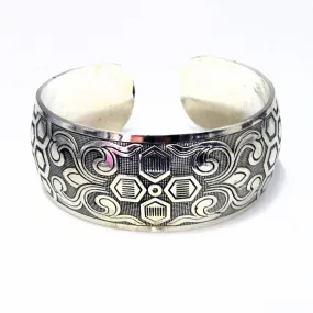 Alaya Zen Cuff Tibetan Silver Bracelet