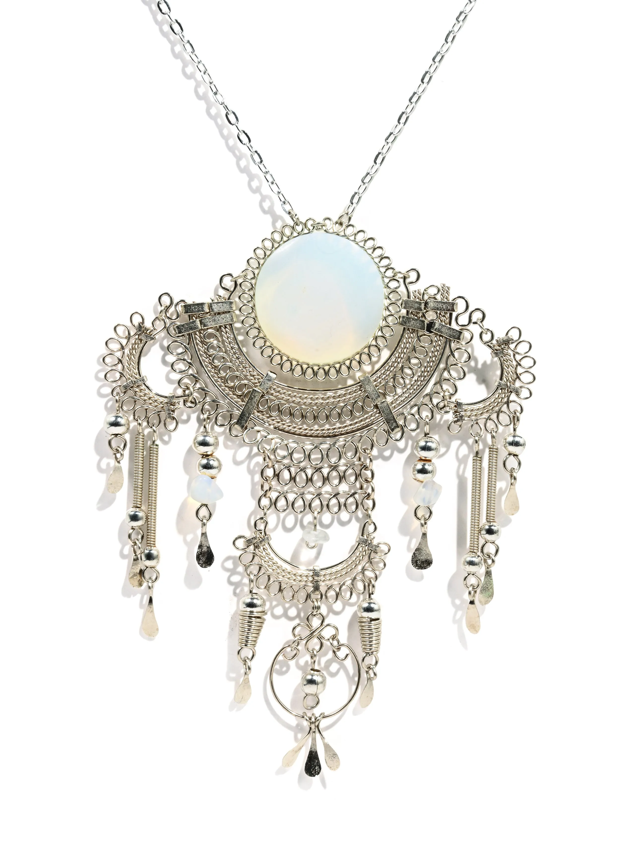 Alpaca Silver & Moonstone Artisan Necklace