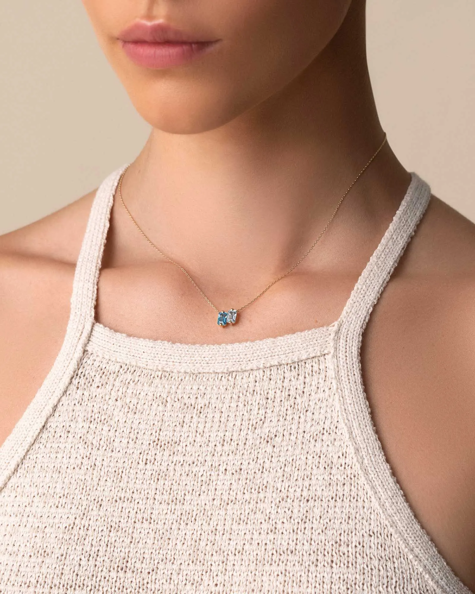 Ann Light Blue Ombre Mini Pendant