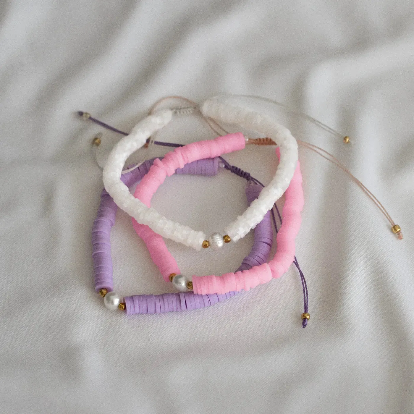 Beach Beads with Pearl Bracelet