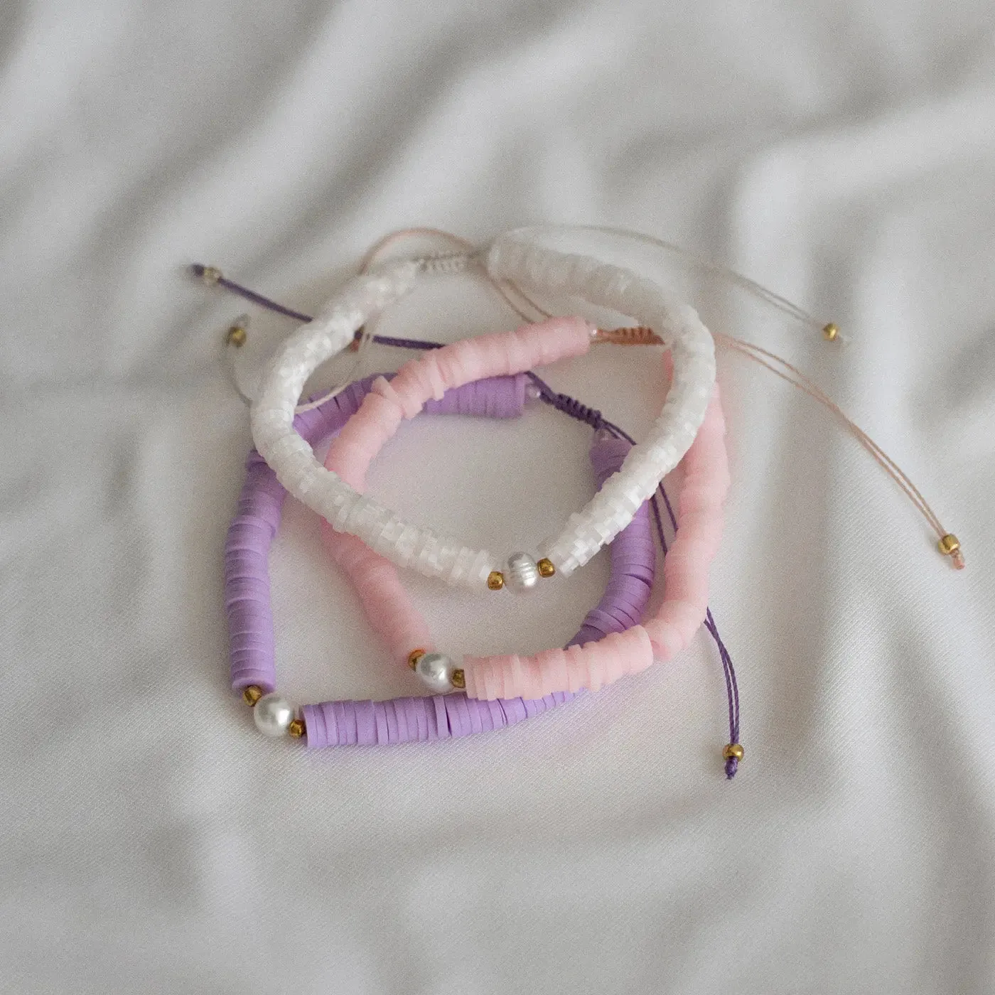 Beach Beads with Pearl Bracelet