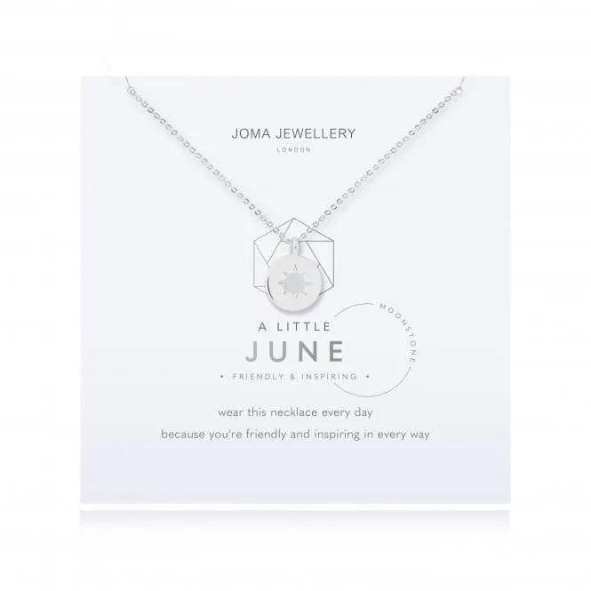 Birthstone a little June Moonstone Necklace 4659