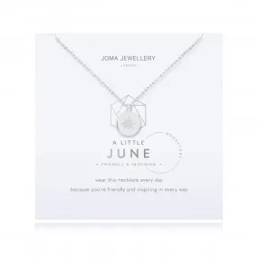 Birthstone a little June Moonstone Necklace 4659