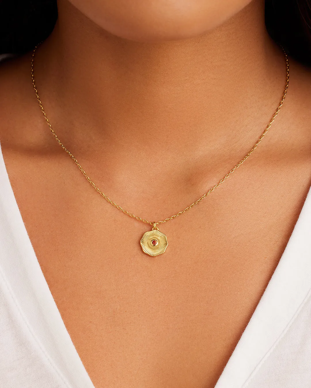 Birthstone Coin Necklace