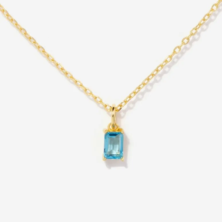 Birthstone Topaz Necklace - December by Little Sky Stone