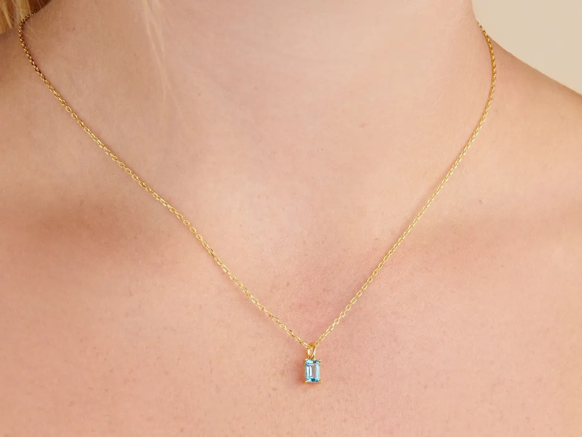 Birthstone Topaz Necklace - December by Little Sky Stone