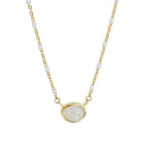 Bluma Rainbow Moonstone Necklace