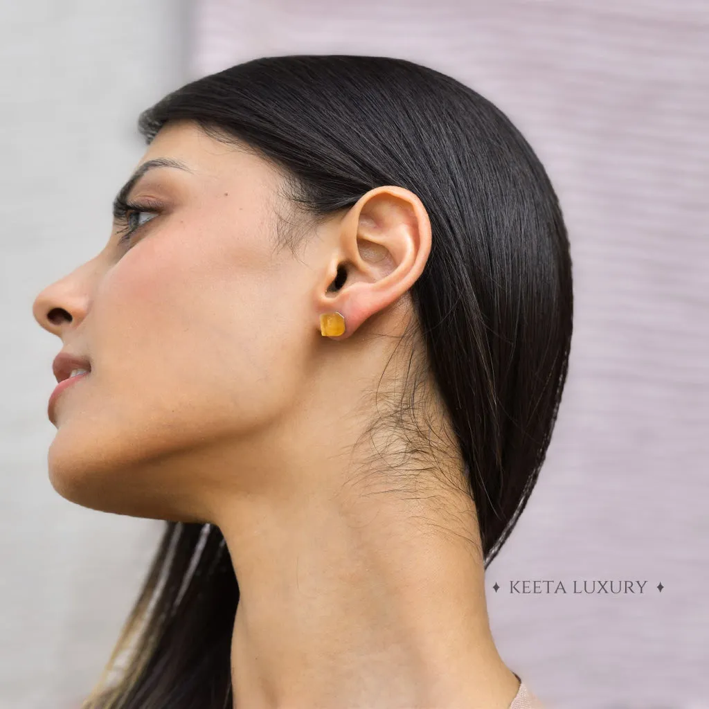 Boho Bloom - Citrine Studs