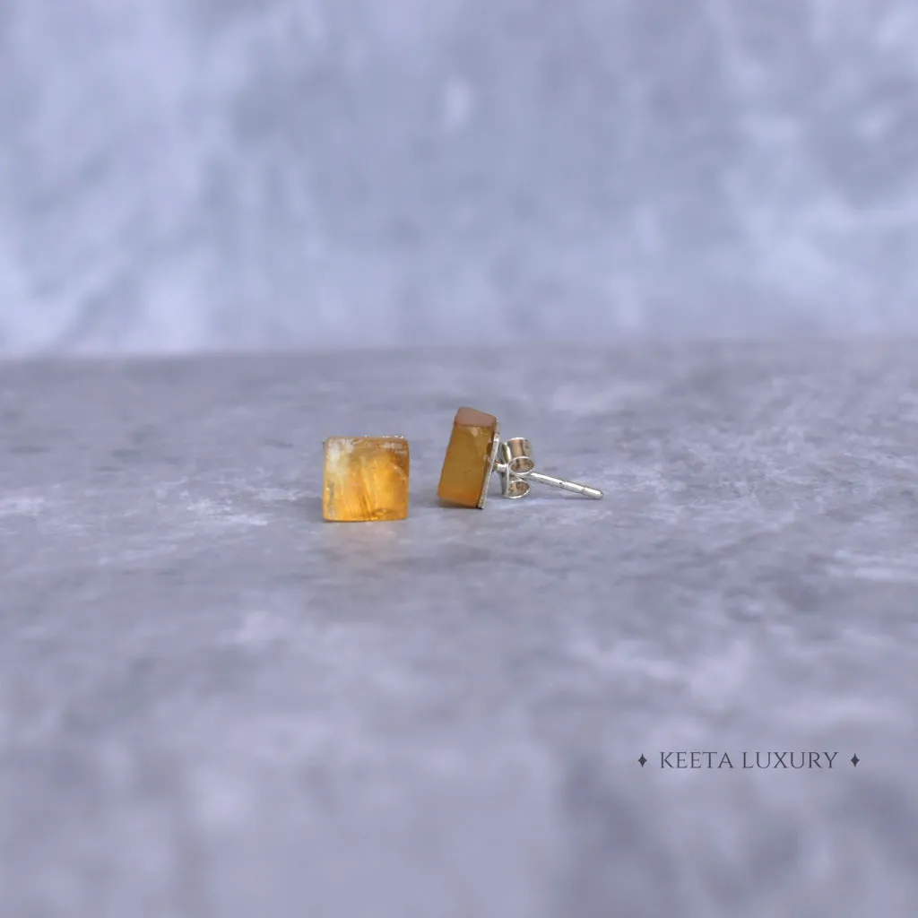 Boho Bloom - Citrine Studs