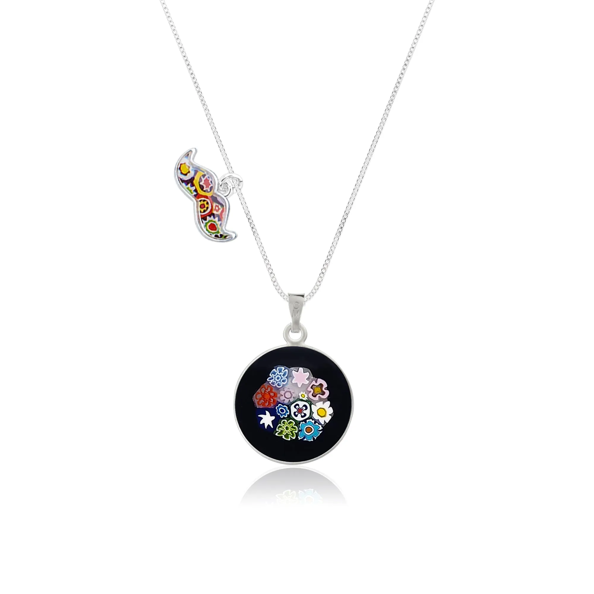 Bouquet in Bloom Black Necklace