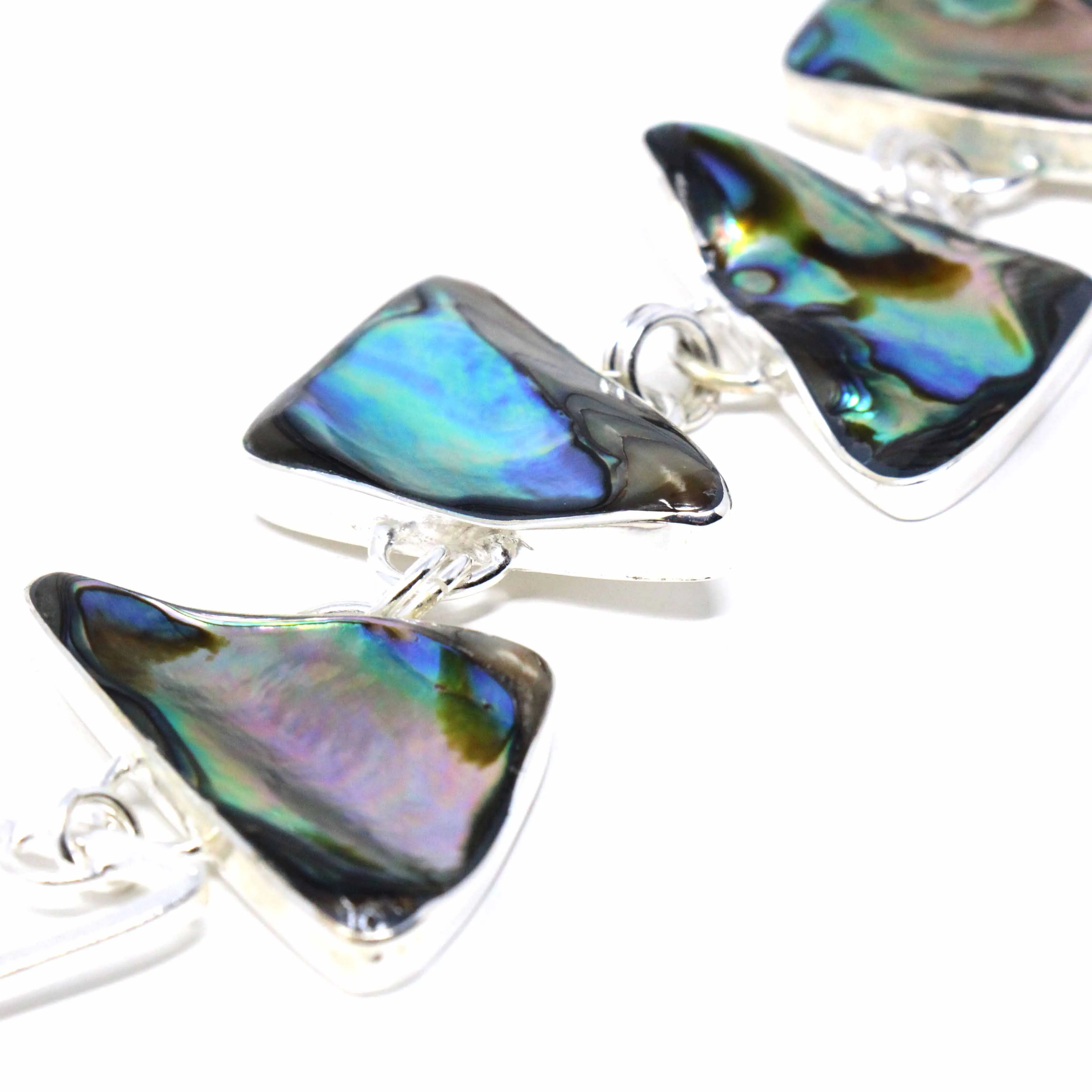 Bracelet Abalone Triangle Link