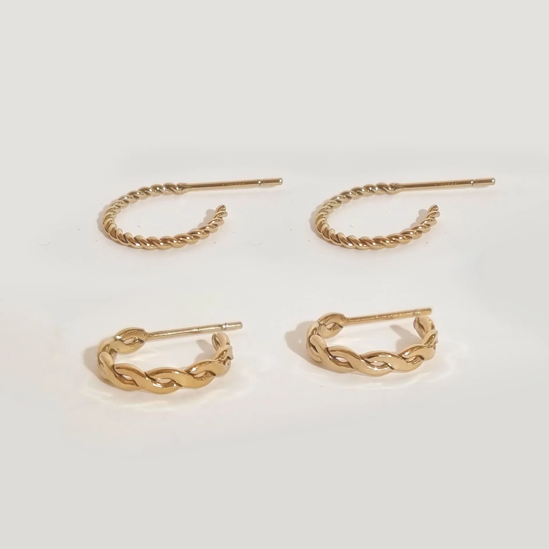 Braids Woven Hoop Earrings