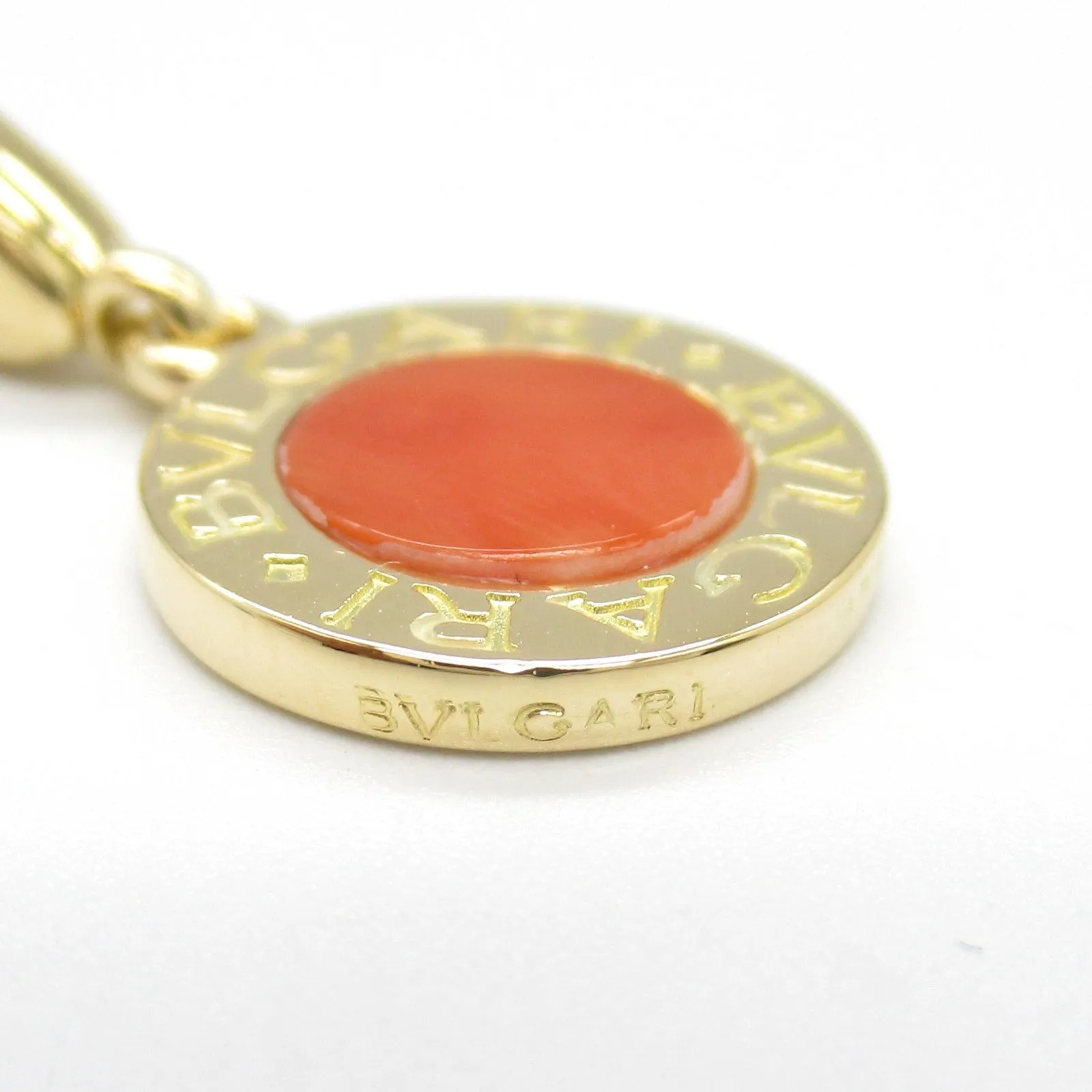 Bvlgari Coral Necklace K18 Yellow Gold