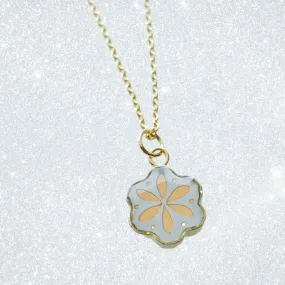 Camille Moonstone Flower Pendant Necklace by Jill Makes