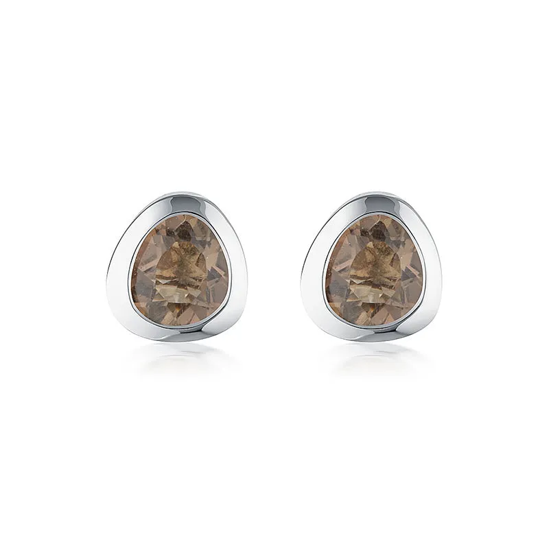 CELEBRATION STUDS - SMOKY QUARTZ