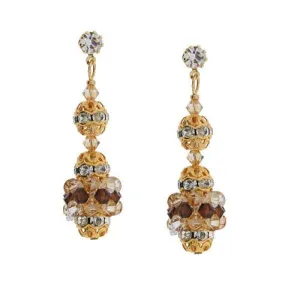 Champagne Crystal Drop Earrings