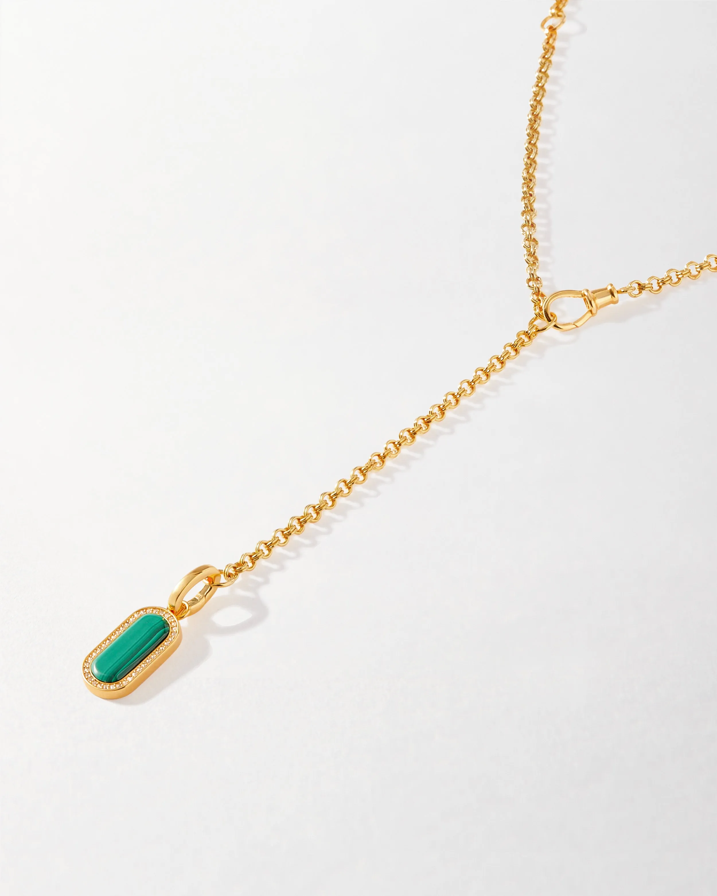 Charlotte Collins Modular Malachite Necklace