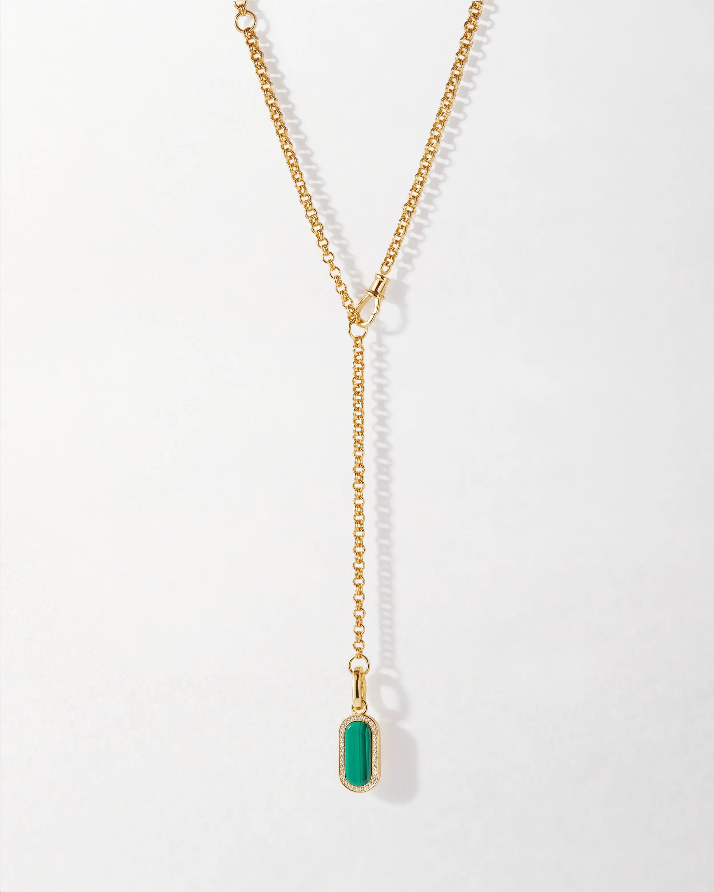 Charlotte Collins Modular Malachite Necklace