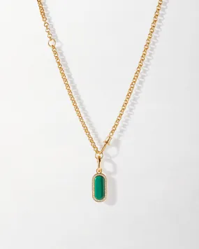 Charlotte Collins Modular Malachite Necklace