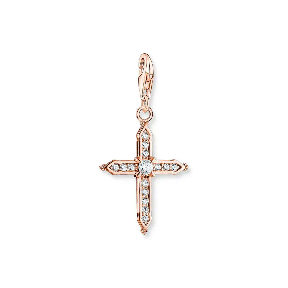 CHARM CLUB CROSS ROSE GOLD