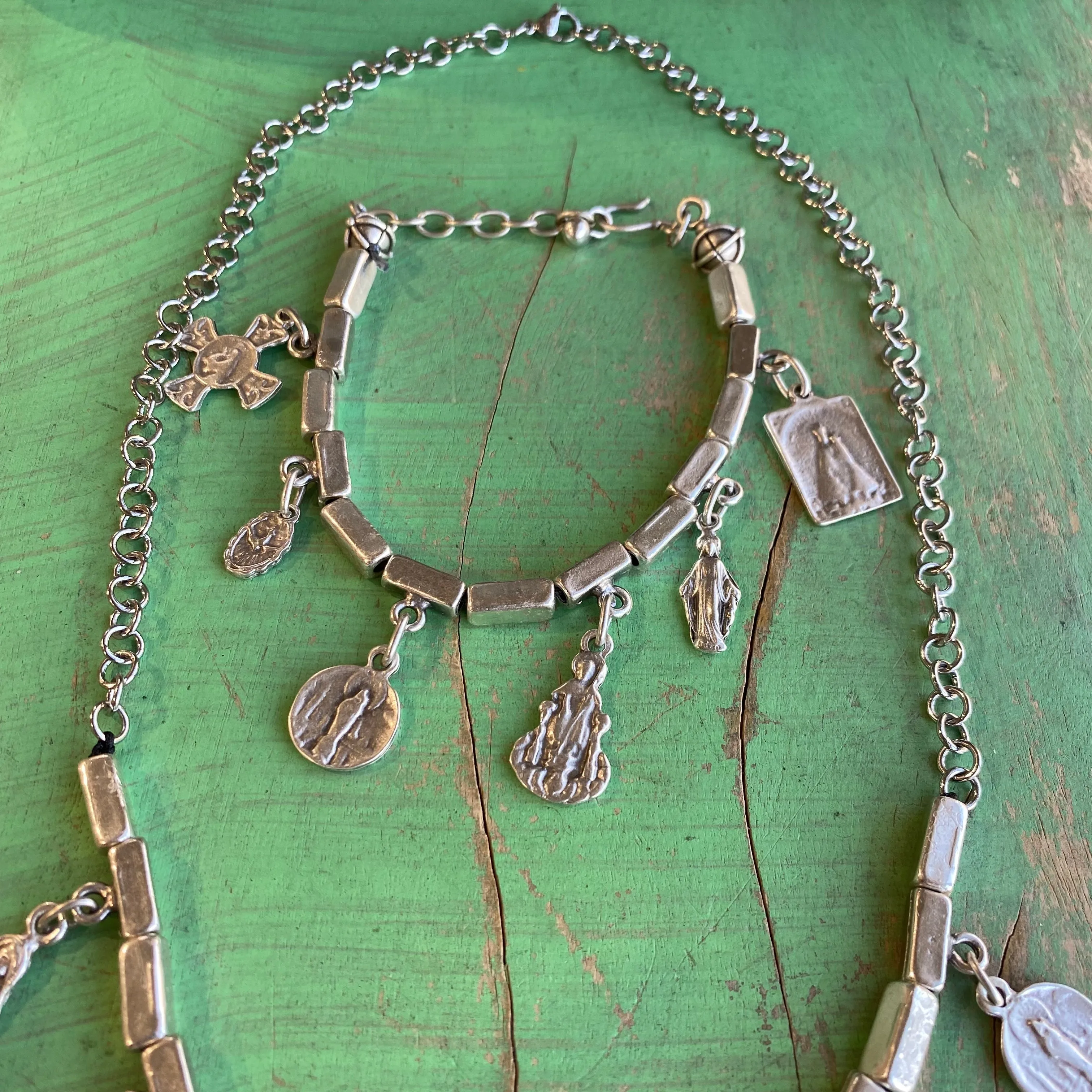 Charm Necklace and Bracelet