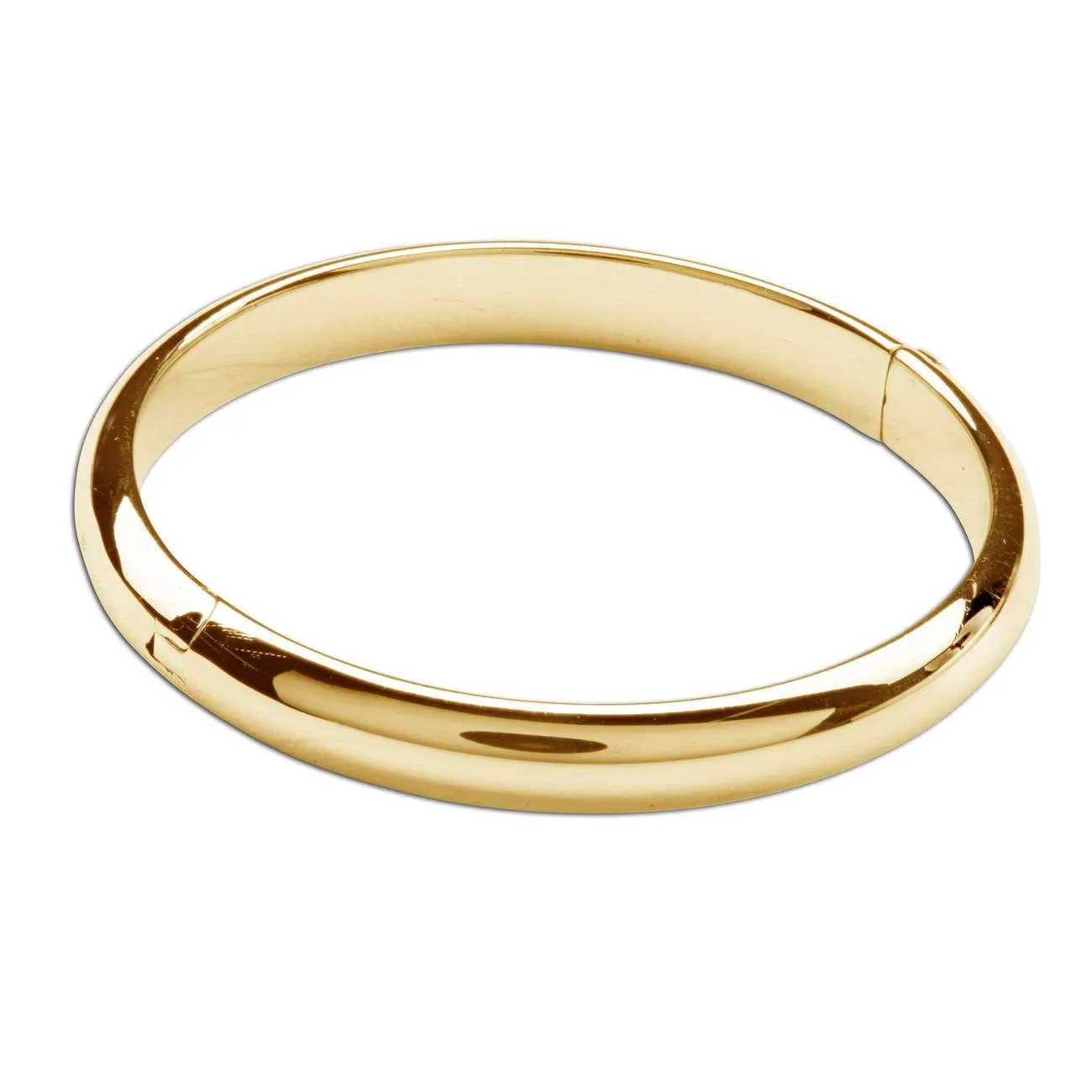 Cherished Moments Classic 14K Gold Plated Bangle Bracelet