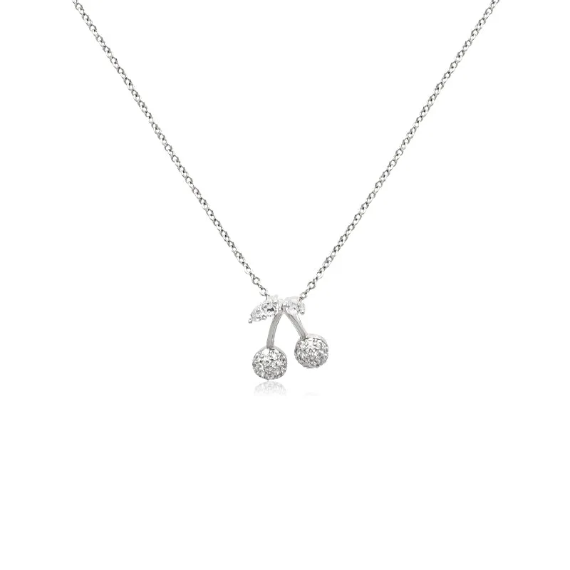 Cherry Cubic Zirconia Necklace