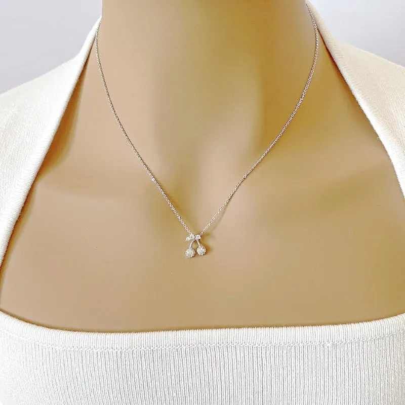 Cherry Cubic Zirconia Necklace