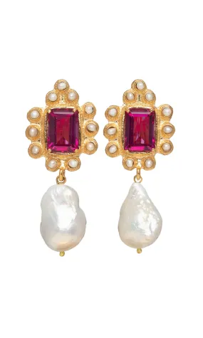 Christie Nicolaides Amalita Earrings - Hot Pink