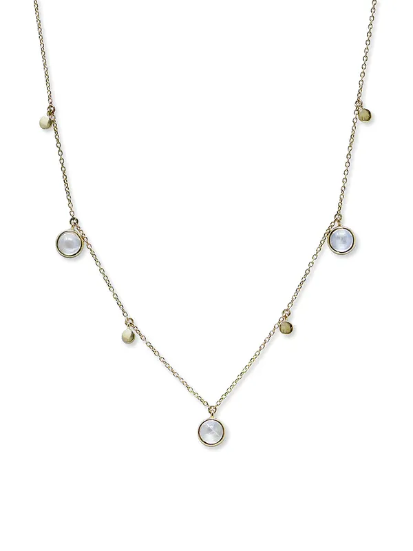 Cléo Moonstone Charm Necklace