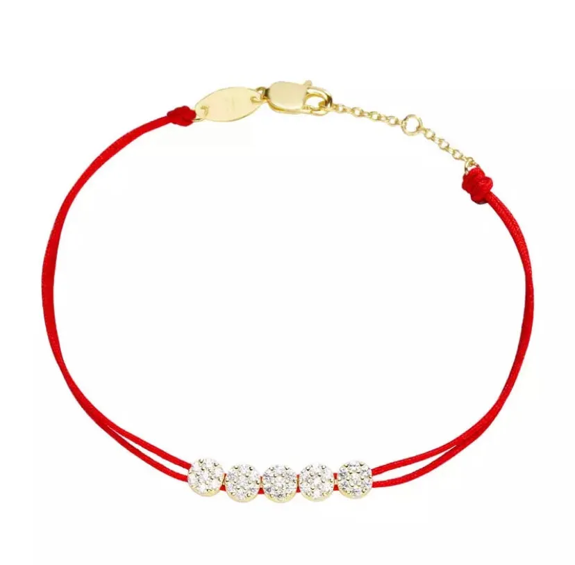 Disk String Bracelet