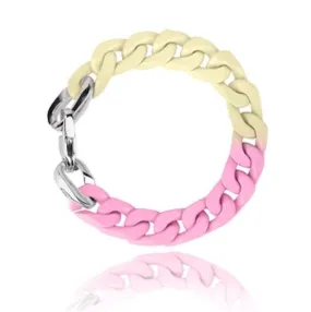 DOUBLE DIP BRACELET PINK/LEMON