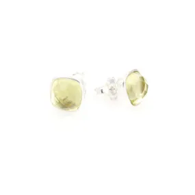 Earrings - Studs Lemon Quartz Sterling Silver