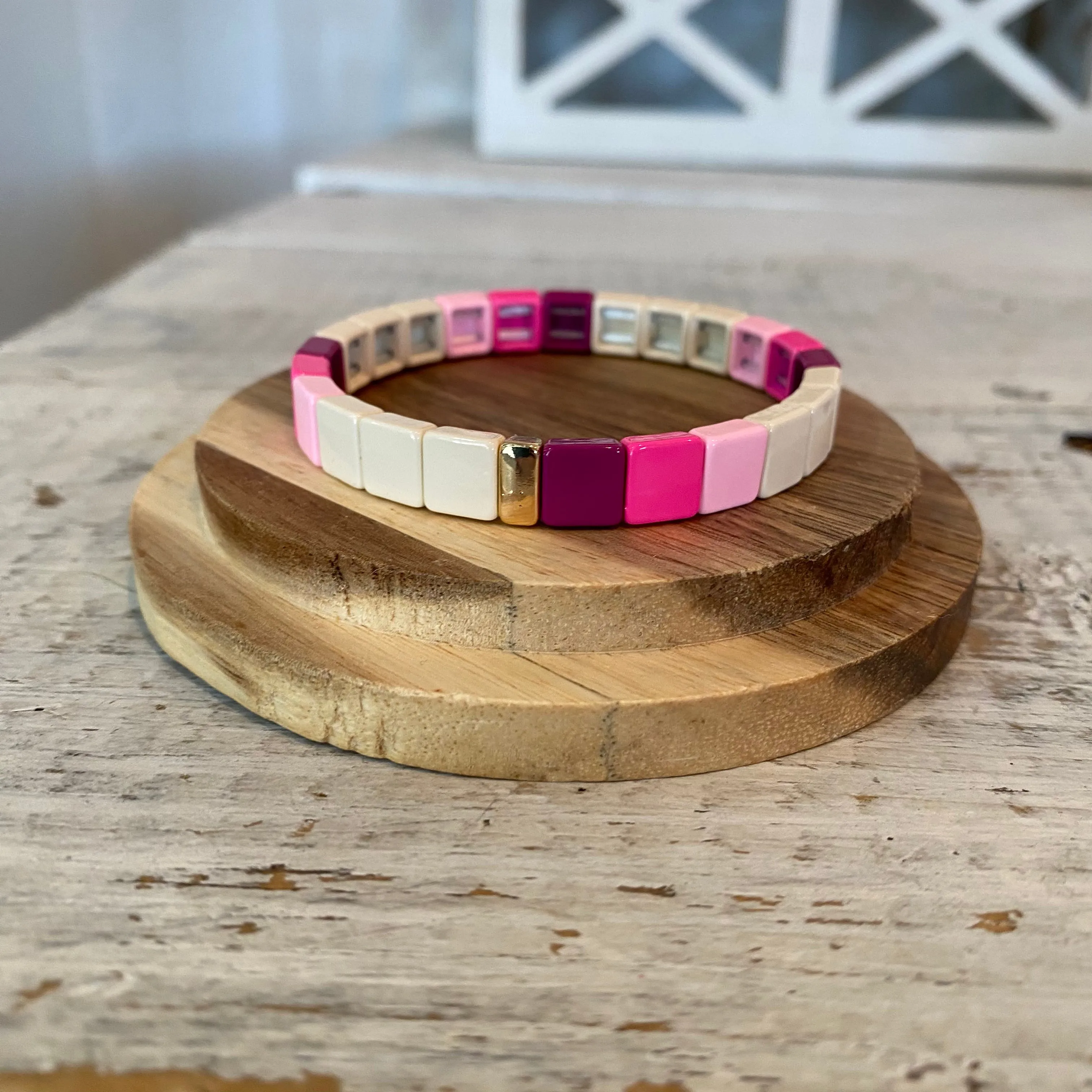 enamel square multi-color bracelets (multiple options)